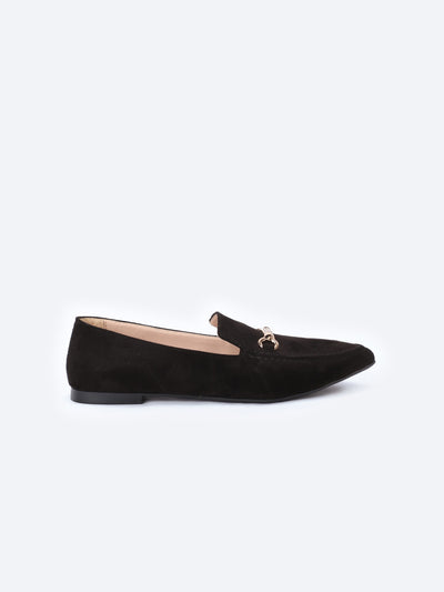 Loafer Shoes - Embellished Horsebit Detail