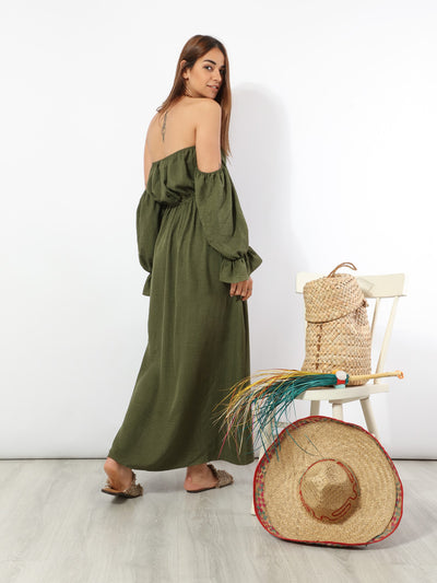 Dress - Long Length - Off Shoulder