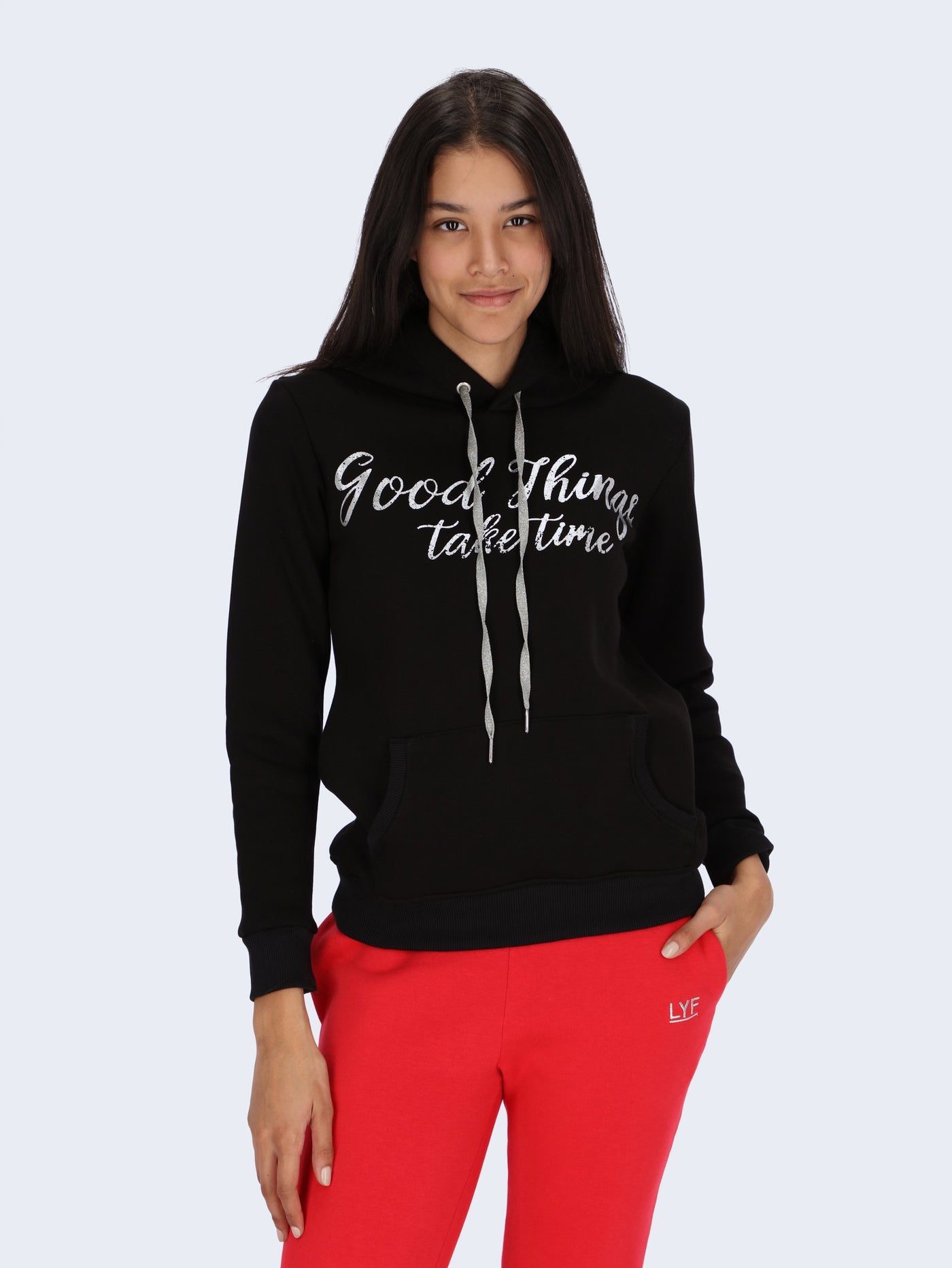 Good Things Foil Print Hoodie