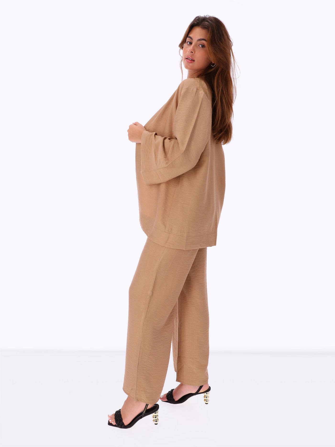 Leocansa Womens 2-Piece Linen Set