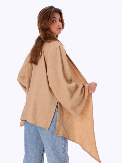 Leocansa Womens Loose Fit Linen Kimono