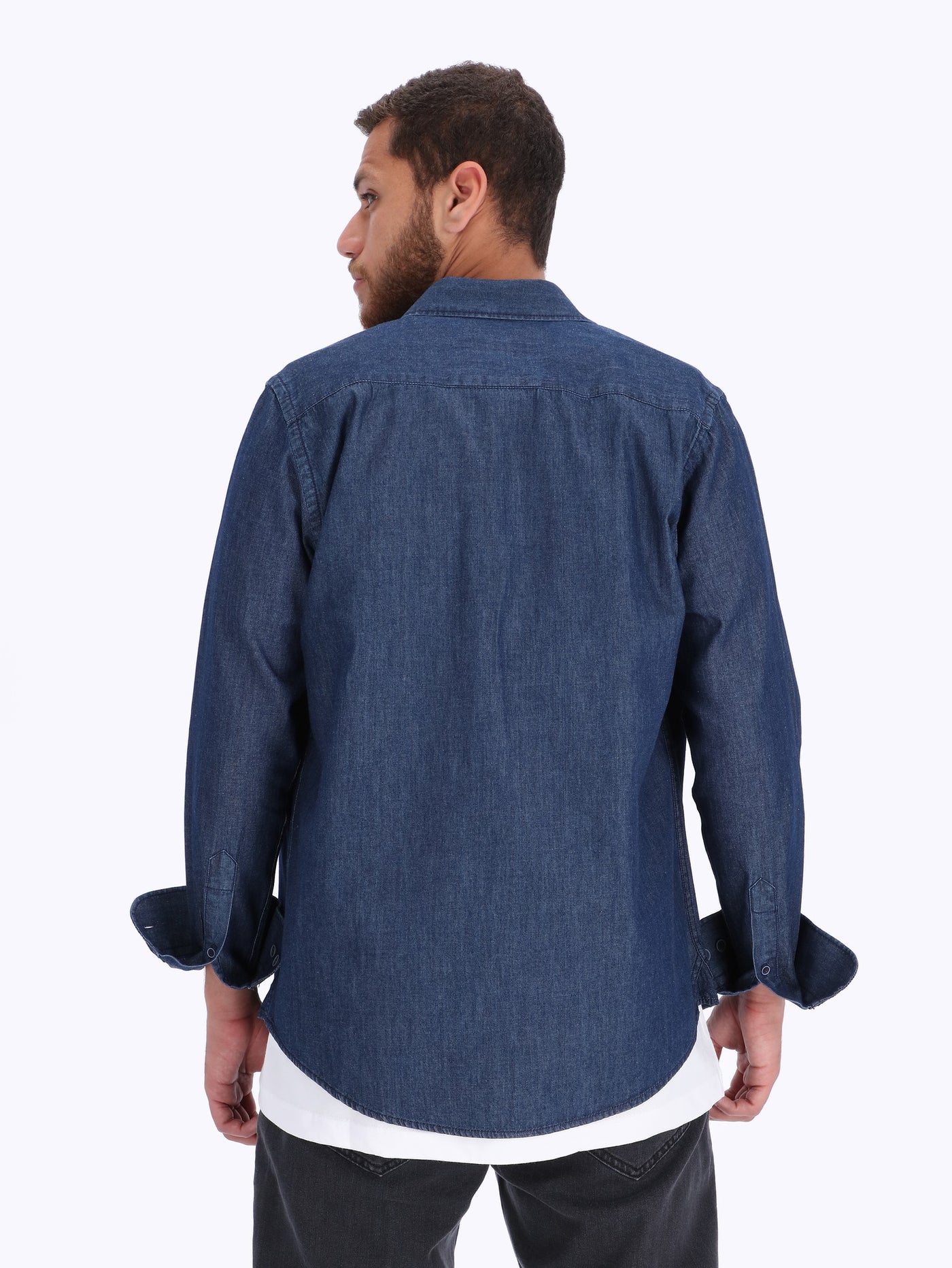 Chest Pockets Denim Shirt