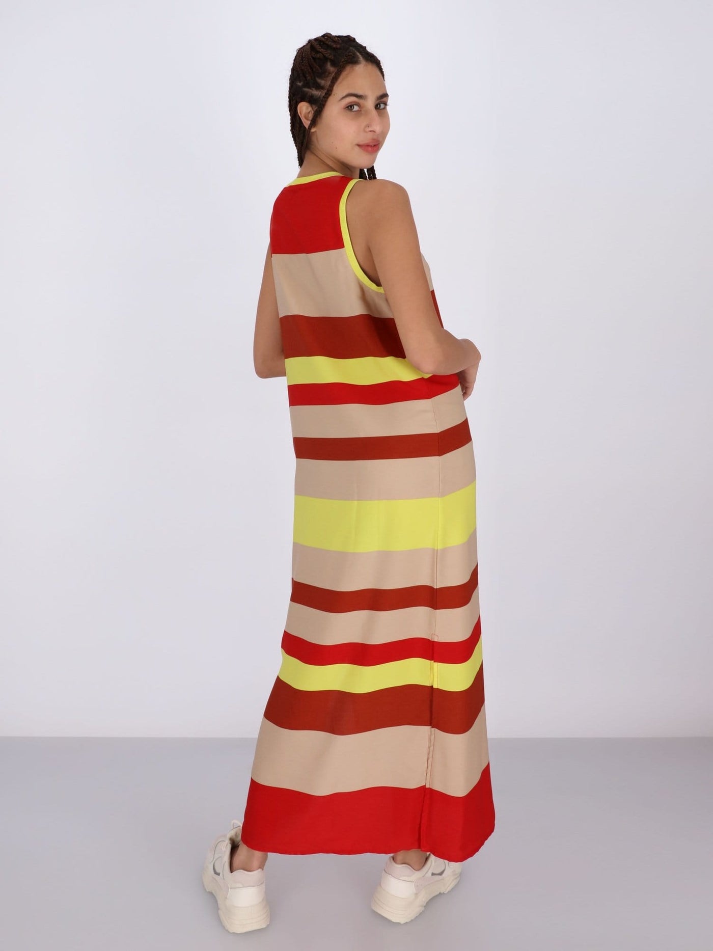 OR Dresses & Jumpsuits Uneven Striped Maxi Dress Take Me to Dreamland