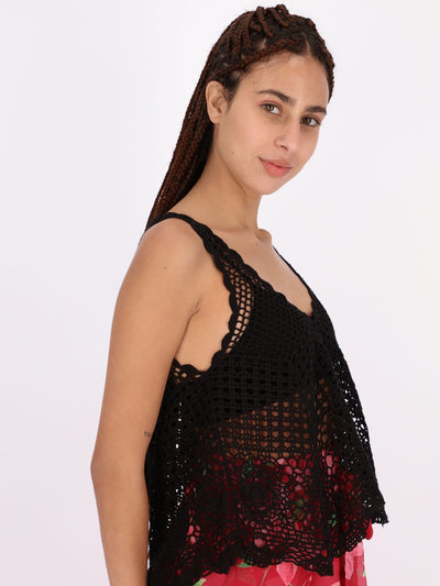 OR Tops & Blouses Crochet Sleeveless Top