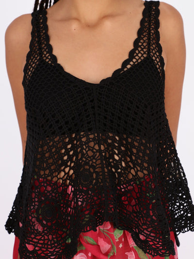 OR Tops & Blouses Crochet Sleeveless Top