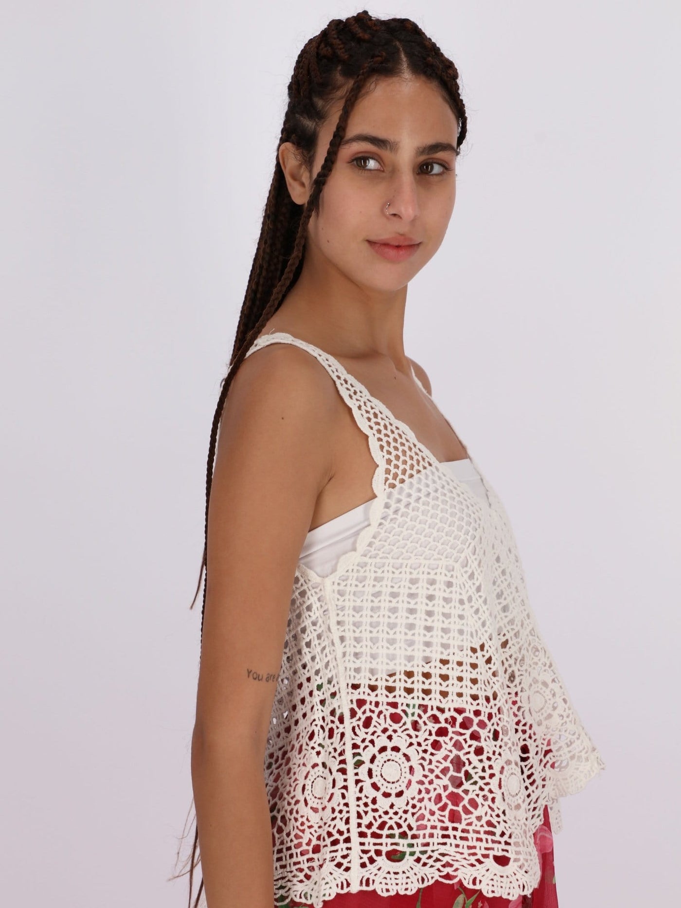 OR Tops & Blouses Crochet Sleeveless Top