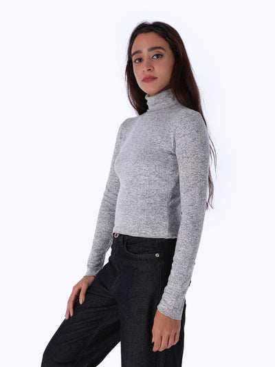 Basic High Neck Top - Long Sleeves