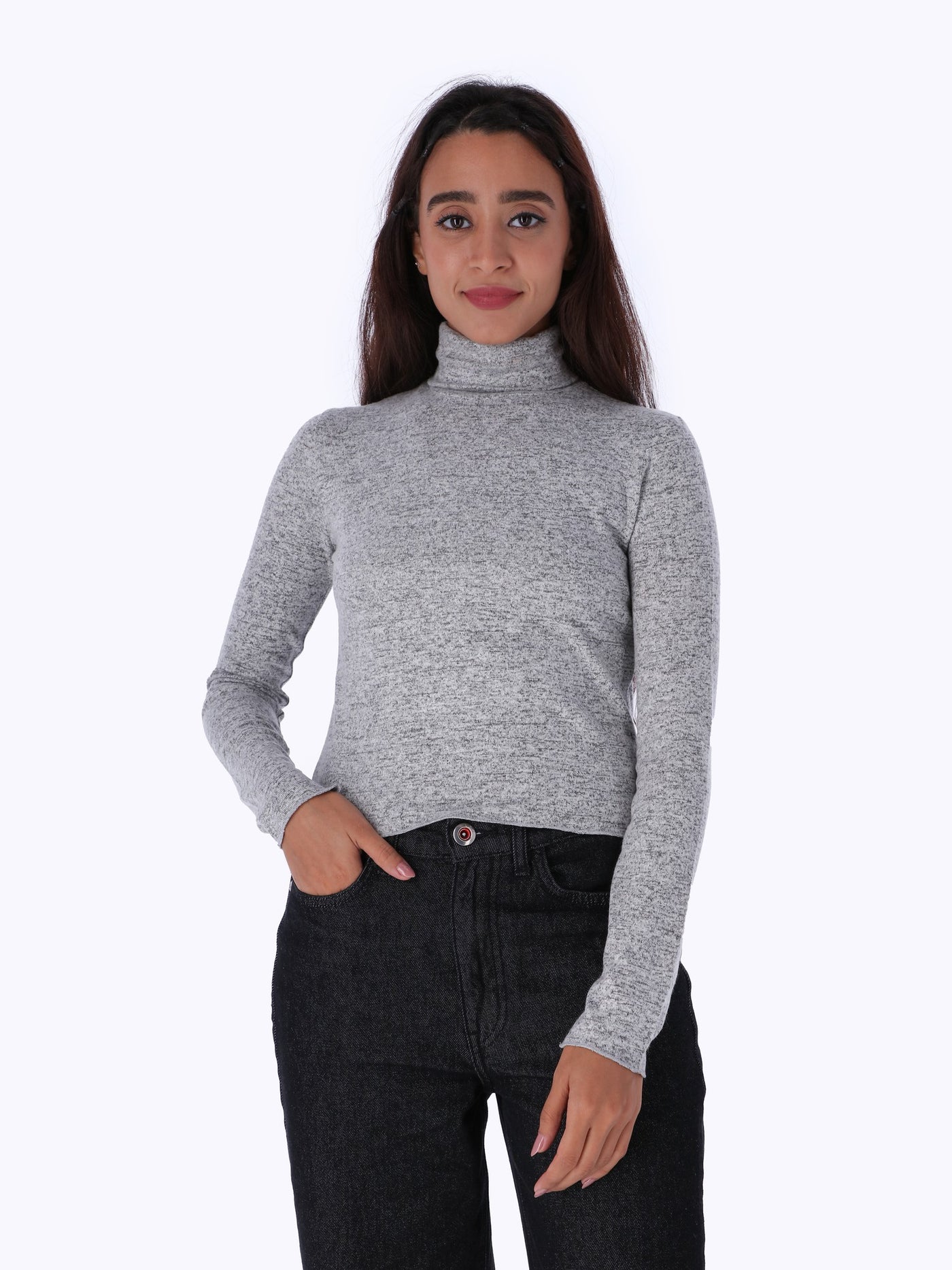 Basic High Neck Top - Long Sleeves