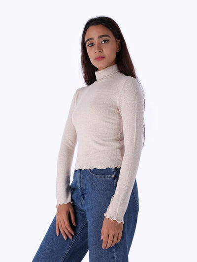 Basic High Neck Top - Long Sleeves