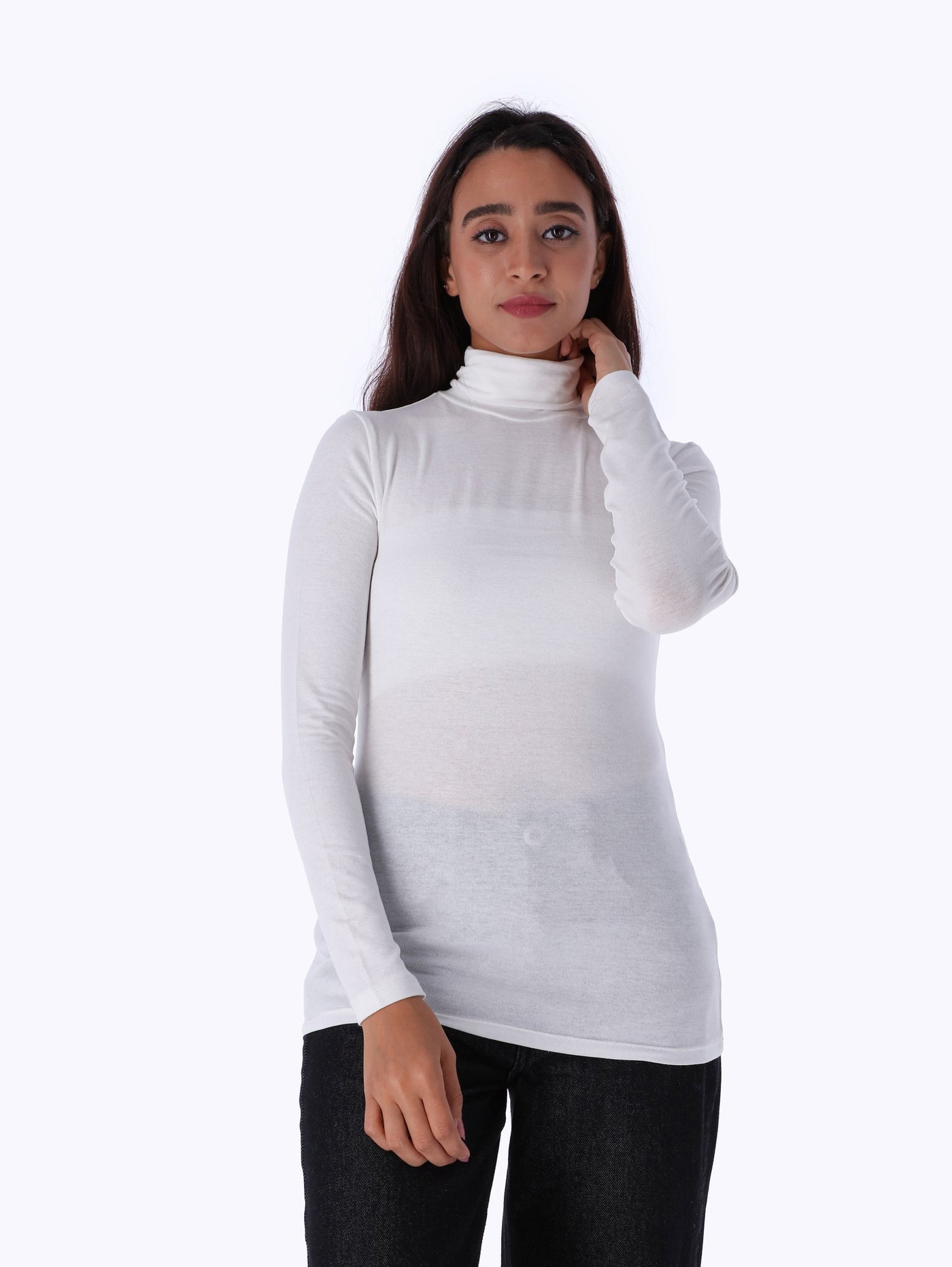 Basic High Neck Top - Long Sleeves