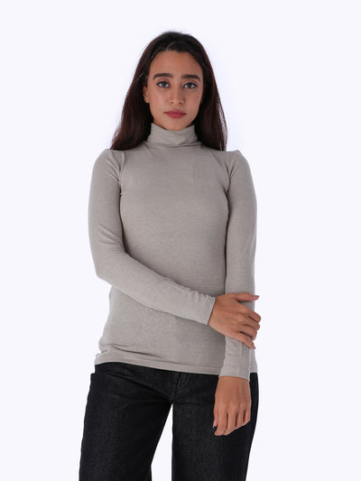 Basic High Neck Top - Long Sleeves