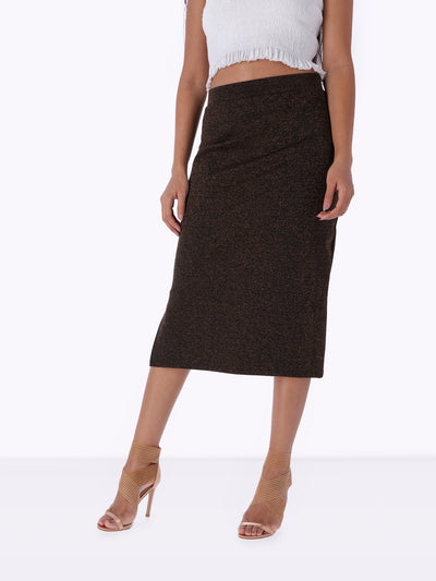 Midi Pencil Skirt - High Waist