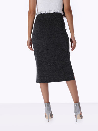 Midi Pencil Skirt - High Waist