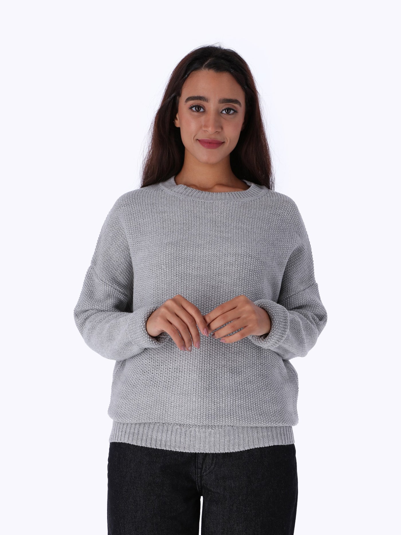 Knitted -Shiny Lurex Pullover