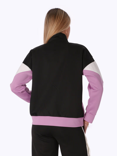 Jacket - Color Block - Front Zipper