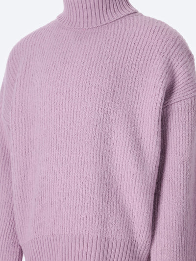 Ozone Kids Girls Turtle Neck Ribbed Sweater