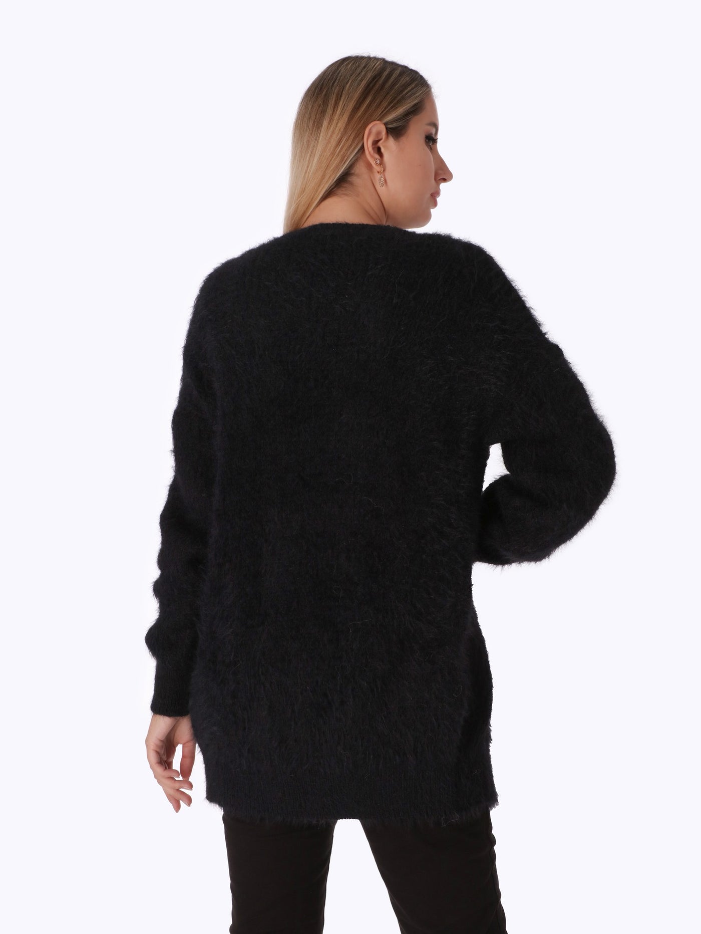 Fur Cardigan - Open Front