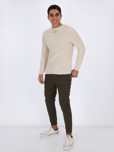 OR Knitwear Knitted Sweater with Ribbed Texture