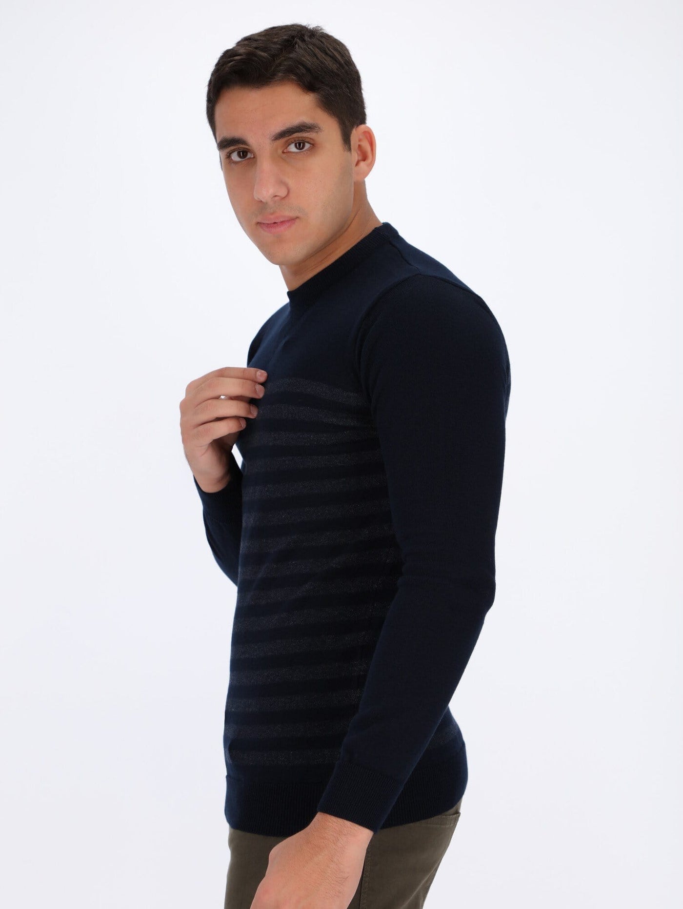 OR Knitwear Striped Knit Sweater