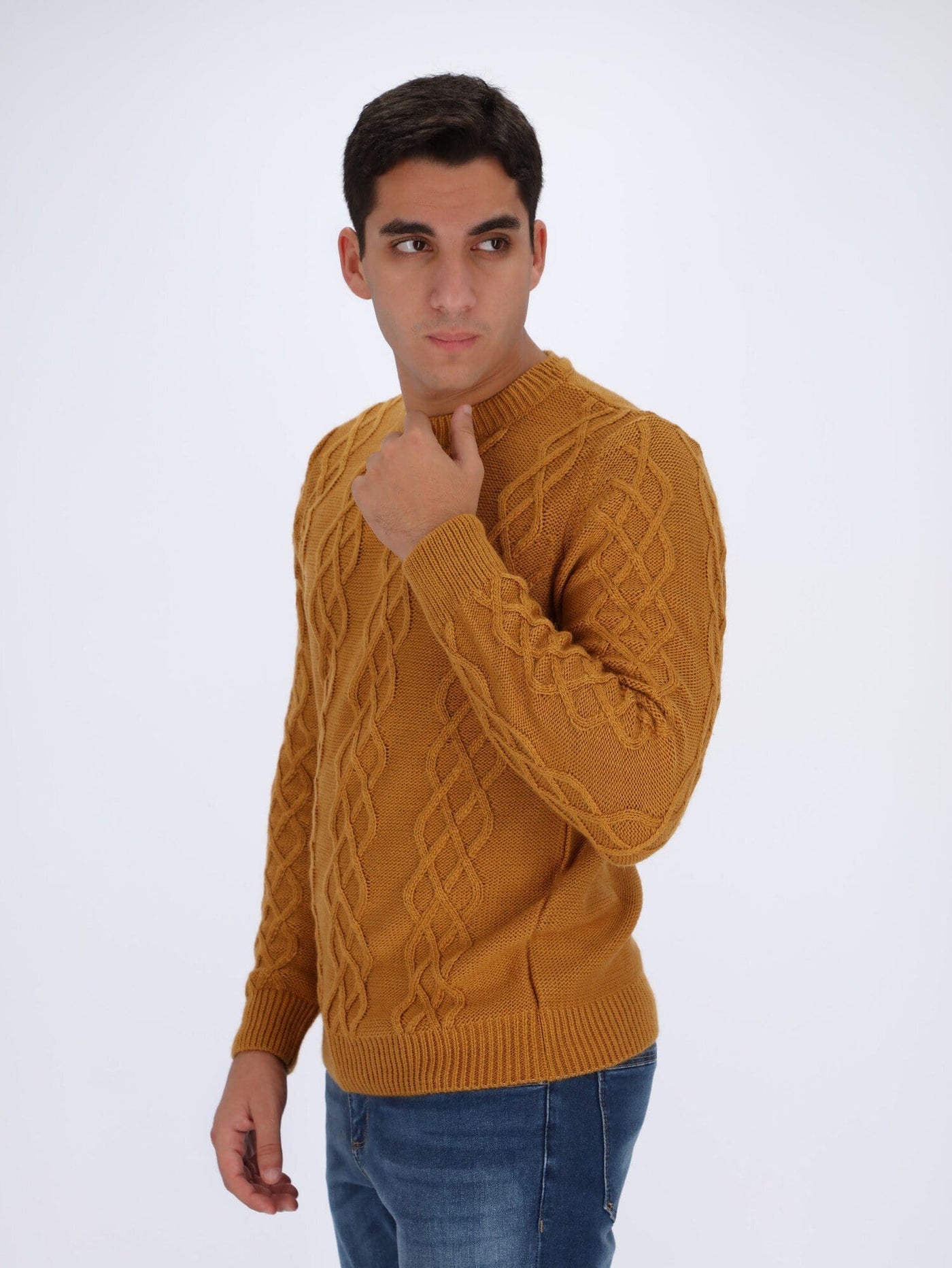 OR Knitwear Knitted Sweater with Braided Texture