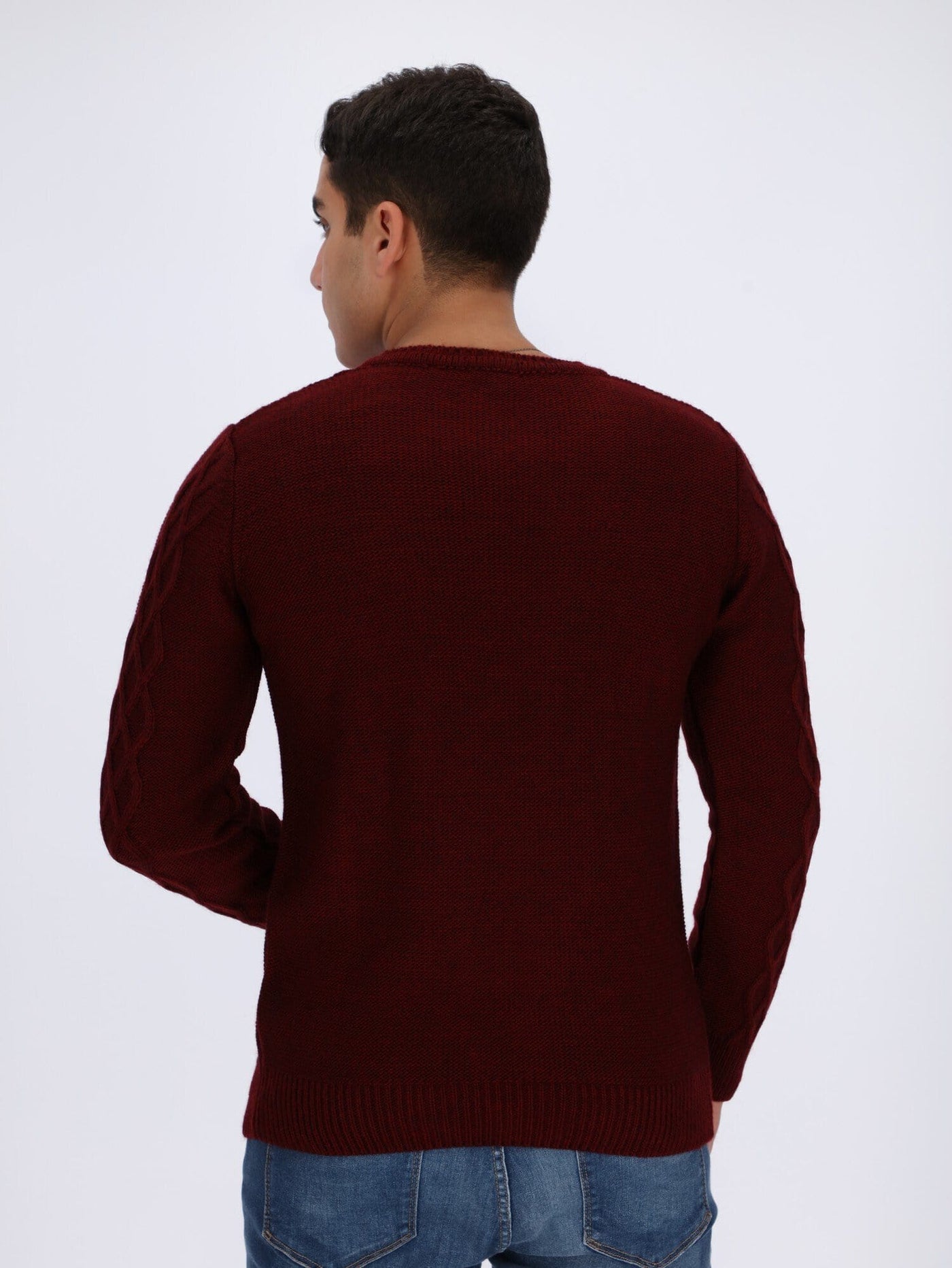 OR Knitwear Knitted Sweater with Braided Texture