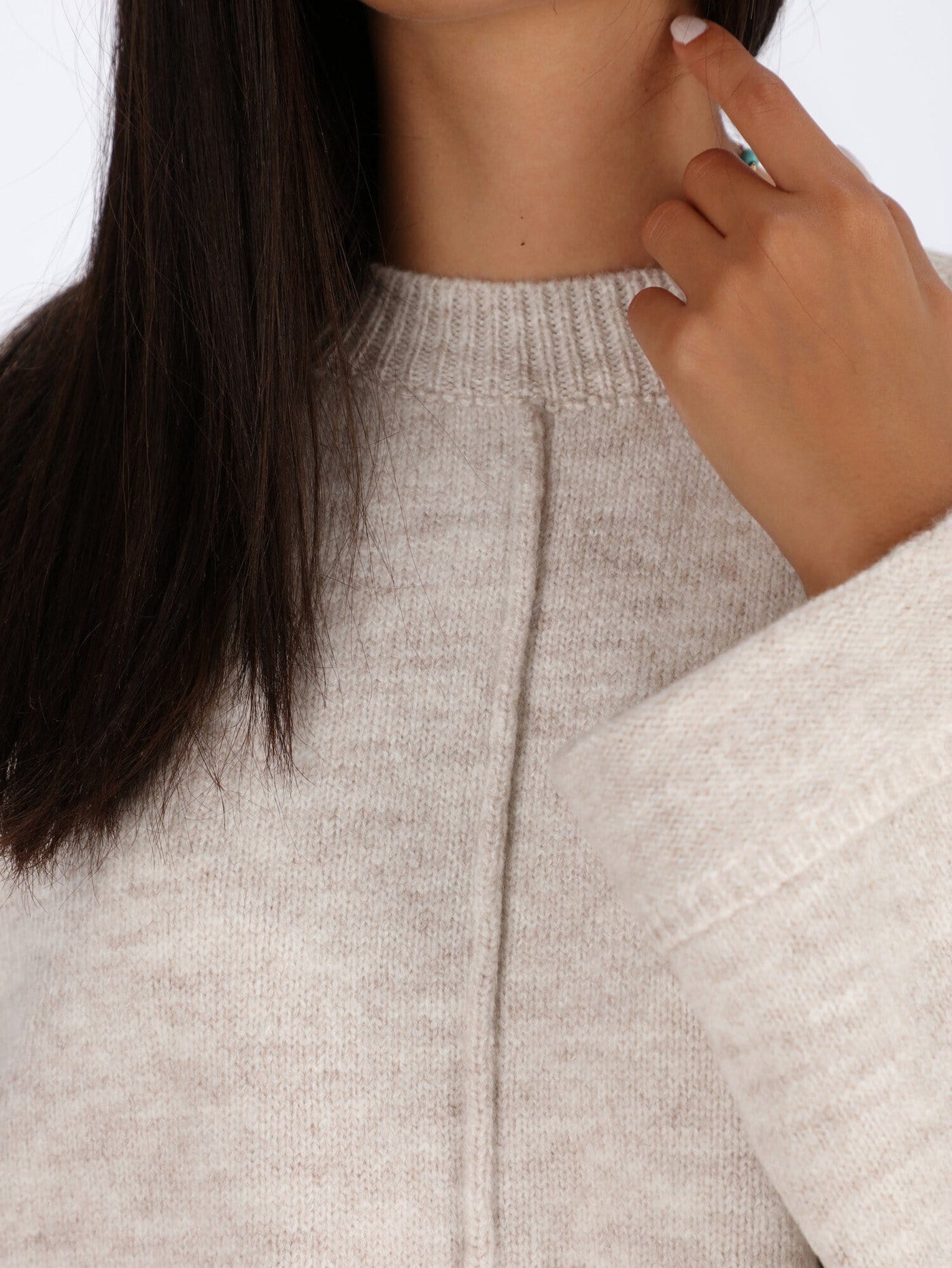 OR Knitwear Cropped Plain Knit Pullover