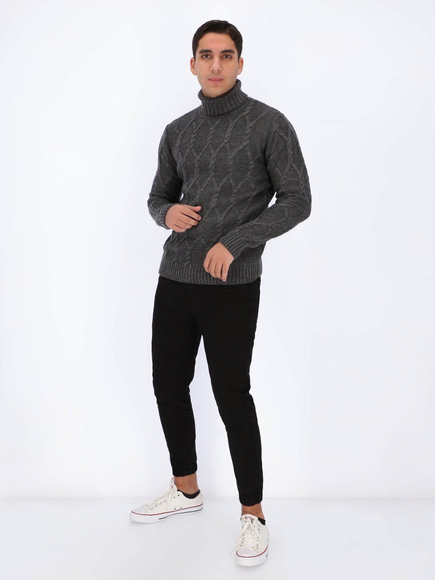 OR Knitwear Knitted Sweater with High Cole