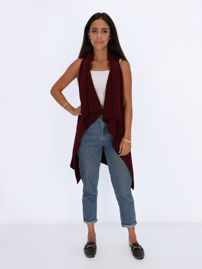 OR Jackets & Cardigans Long Sleeveless Cardigan