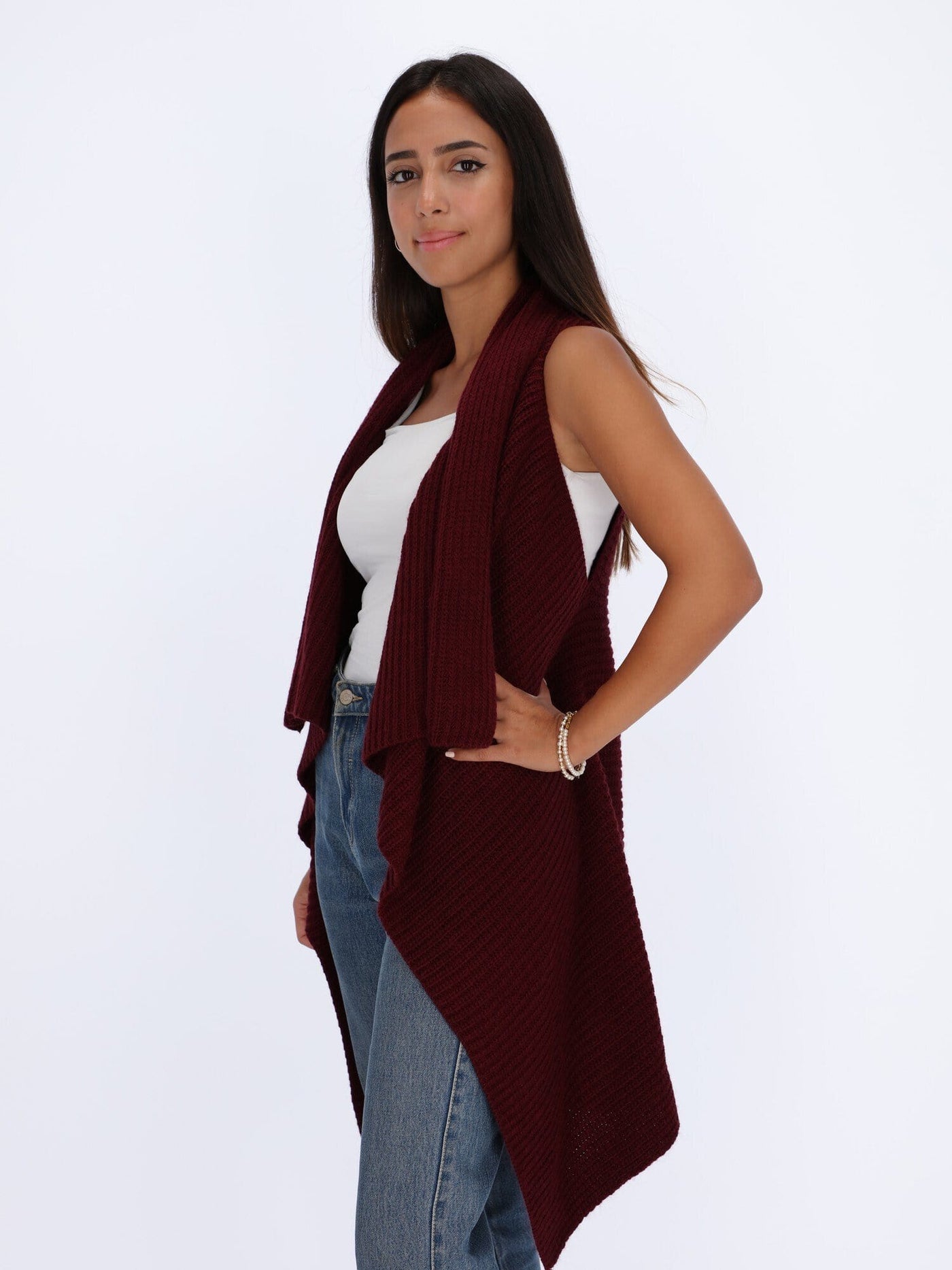 OR Jackets & Cardigans Long Sleeveless Cardigan