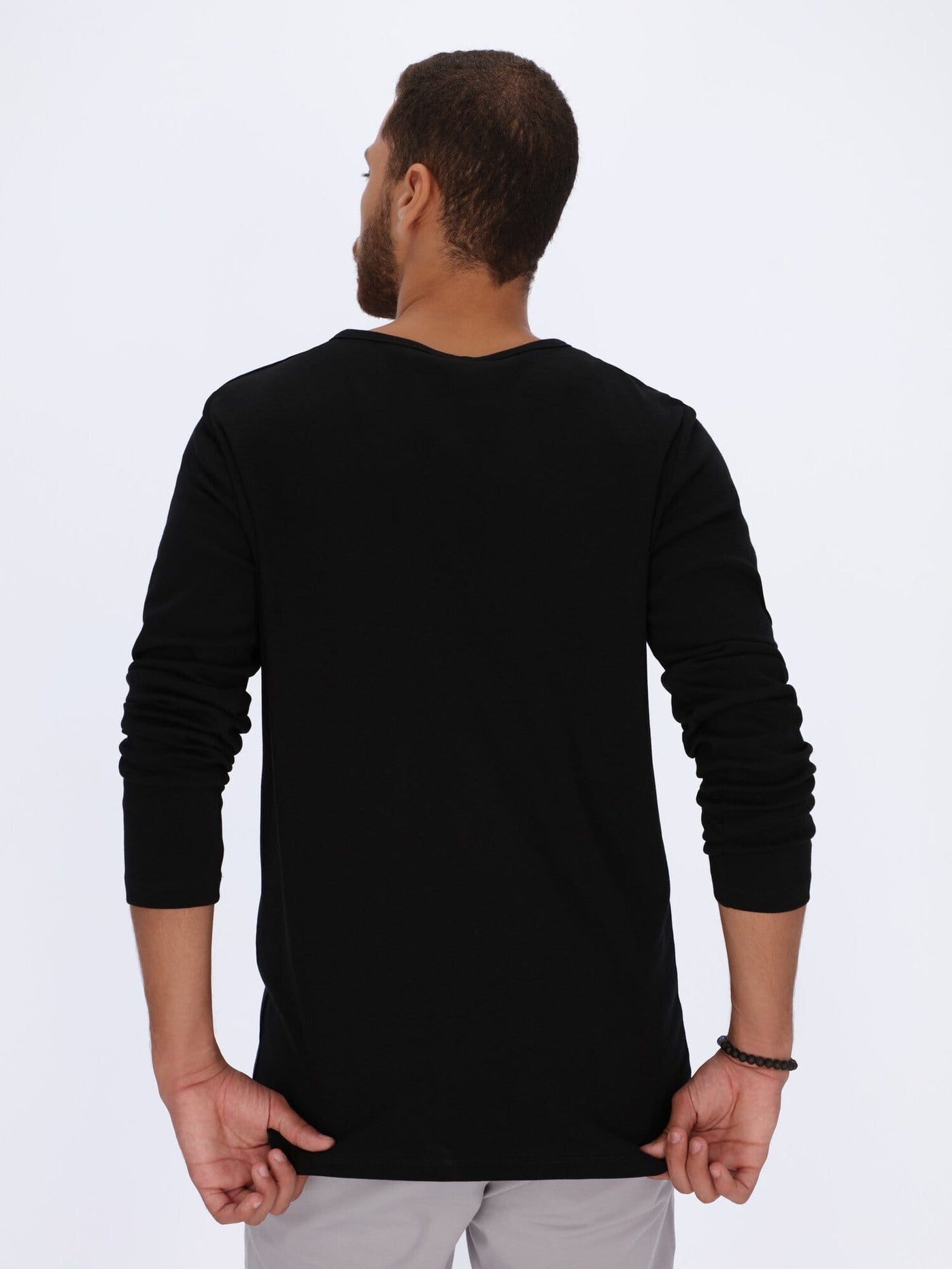 OR T-Shirts Henley T-shirt with Long Sleeves