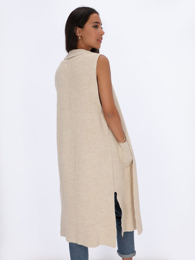 OR Jackets & Cardigans Long Length Slit Sides Opened Cardigan