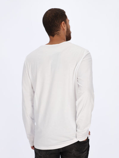 OR T-Shirts Henley T-shirt with Long Sleeves