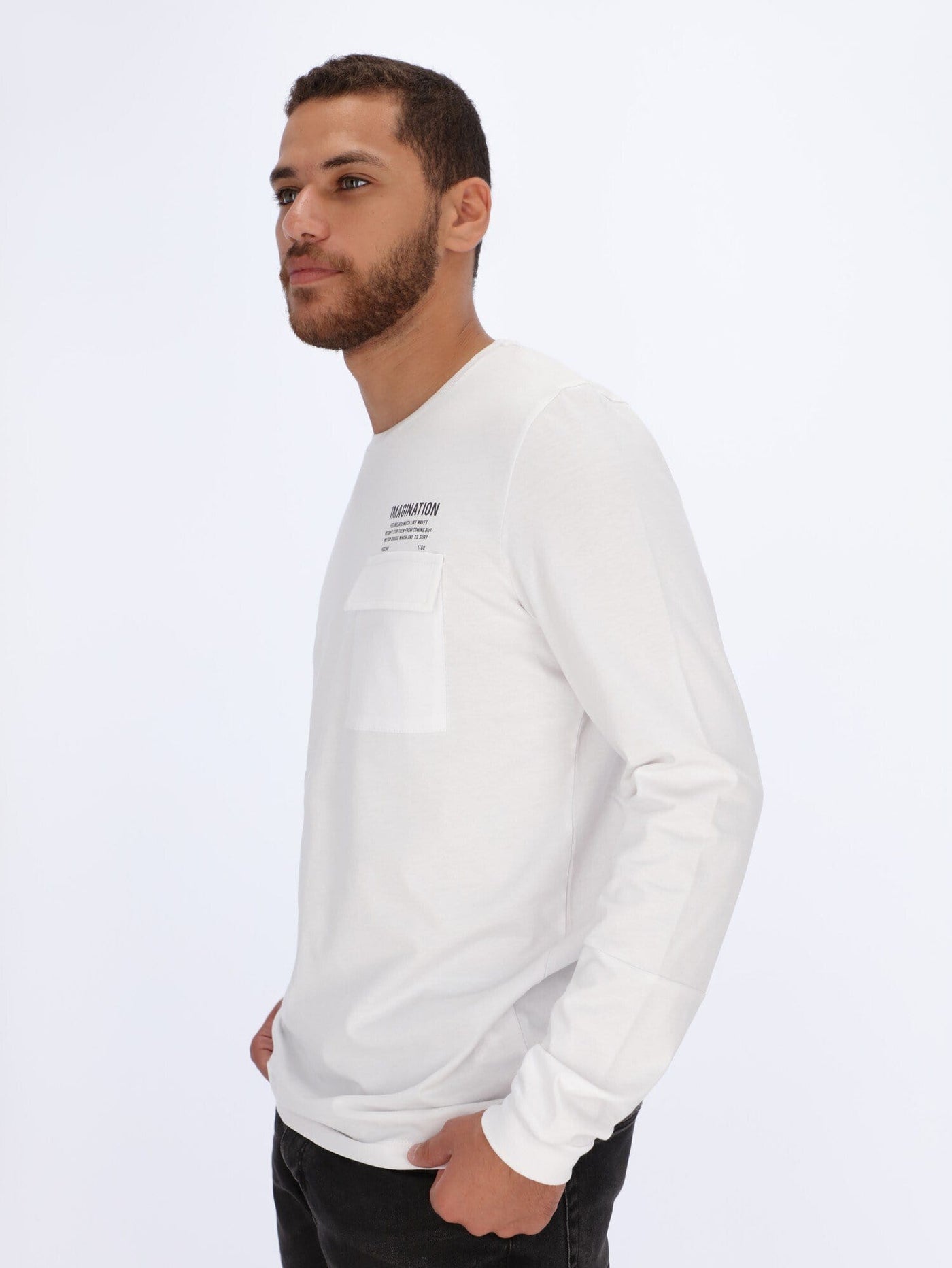 OR knitwear Long Sleeve T-shirt with Folded Chest Pocket