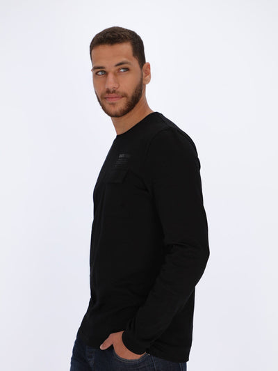 OR knitwear Long Sleeve T-shirt with Folded Chest Pocket