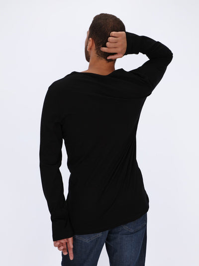 OR T-Shirts Henley T-shirt with Long Sleeves