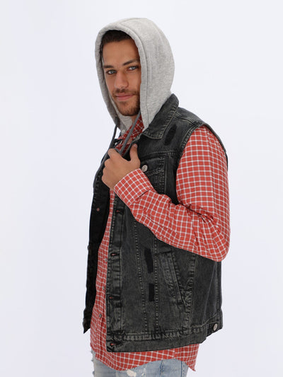 OR Jackets Hooded Denim Gilet