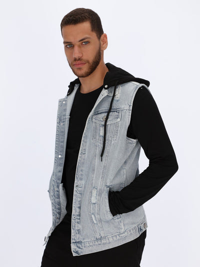 OR Jackets Hooded Denim Gilet