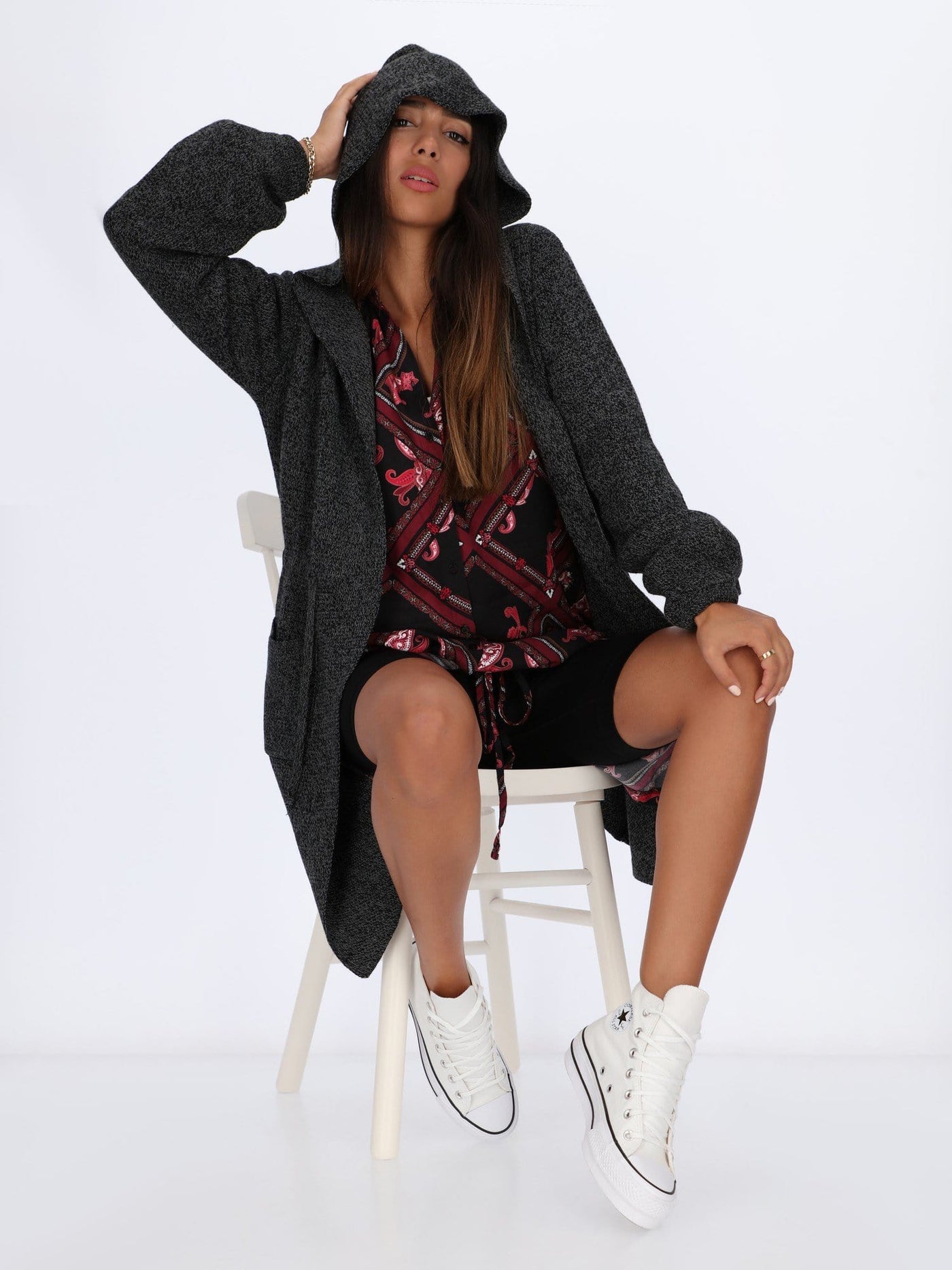 OR Jackets & Cardigans Basic Long Sleeve Knitted Cardigan