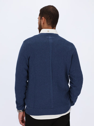 Daniel Hechter Knitwear Self-Stripe Sweater