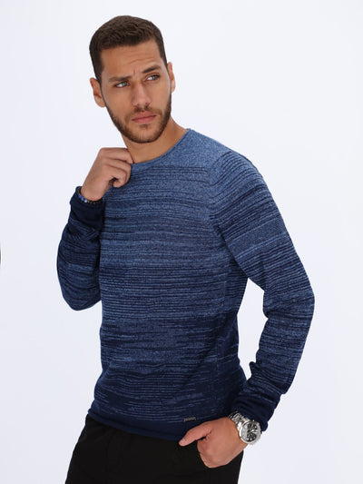 Daniel Hechter Knitwear Gradient Striped Pullover