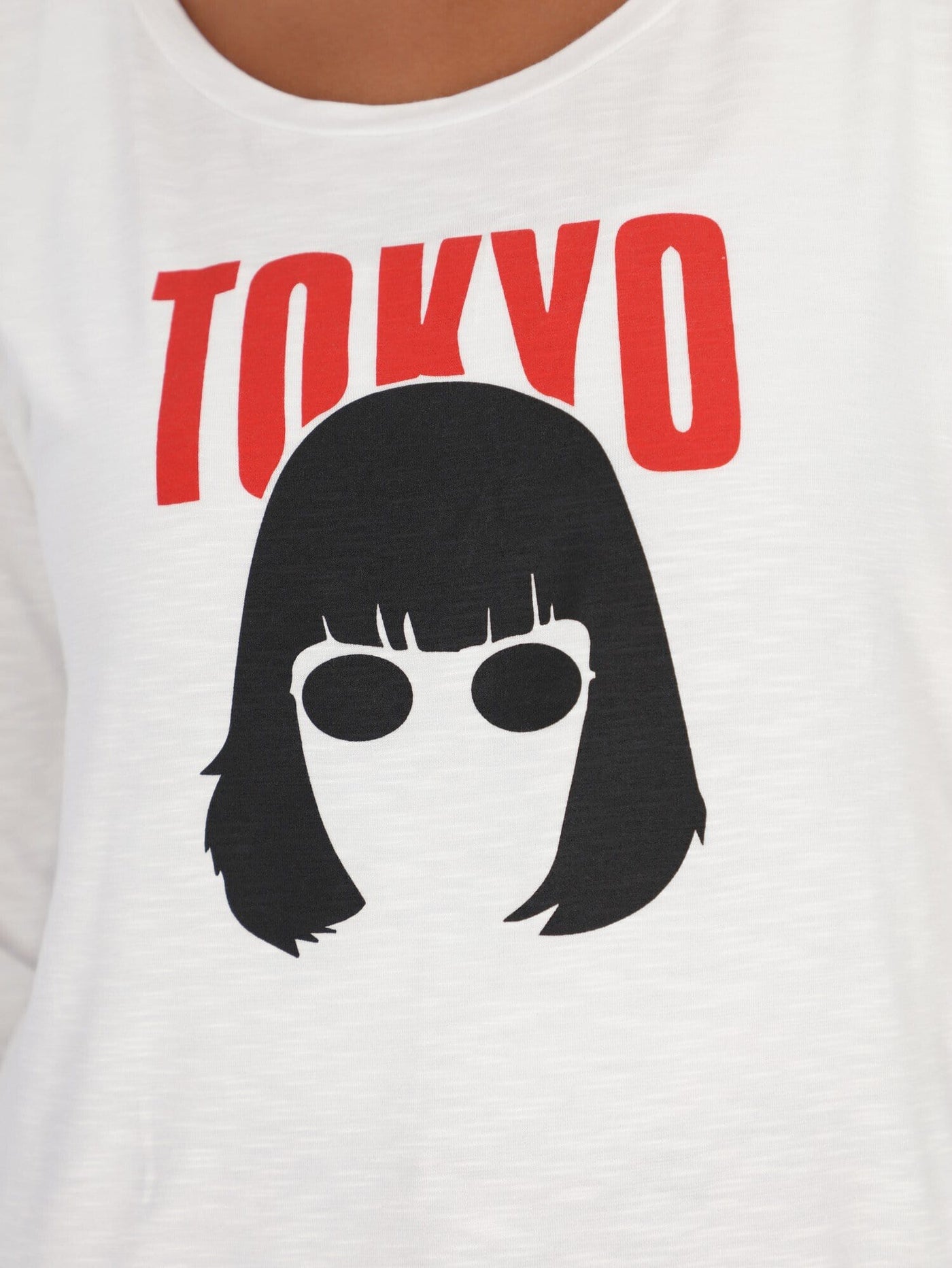 OR Tops & Blouses Tokyo Front Print Long Sleeve Top