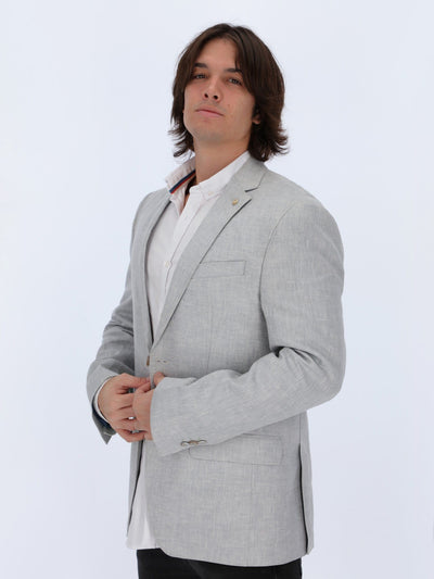 Daniel Hechter Suits & Blazer Linen Blazer with Heather Textured