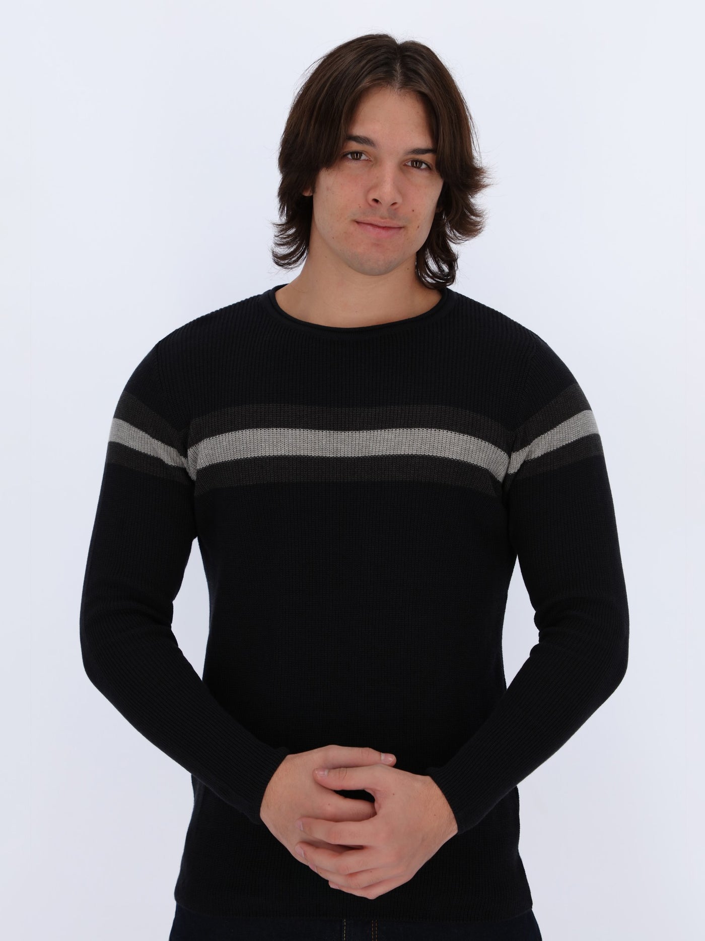 Center Striped Pullover