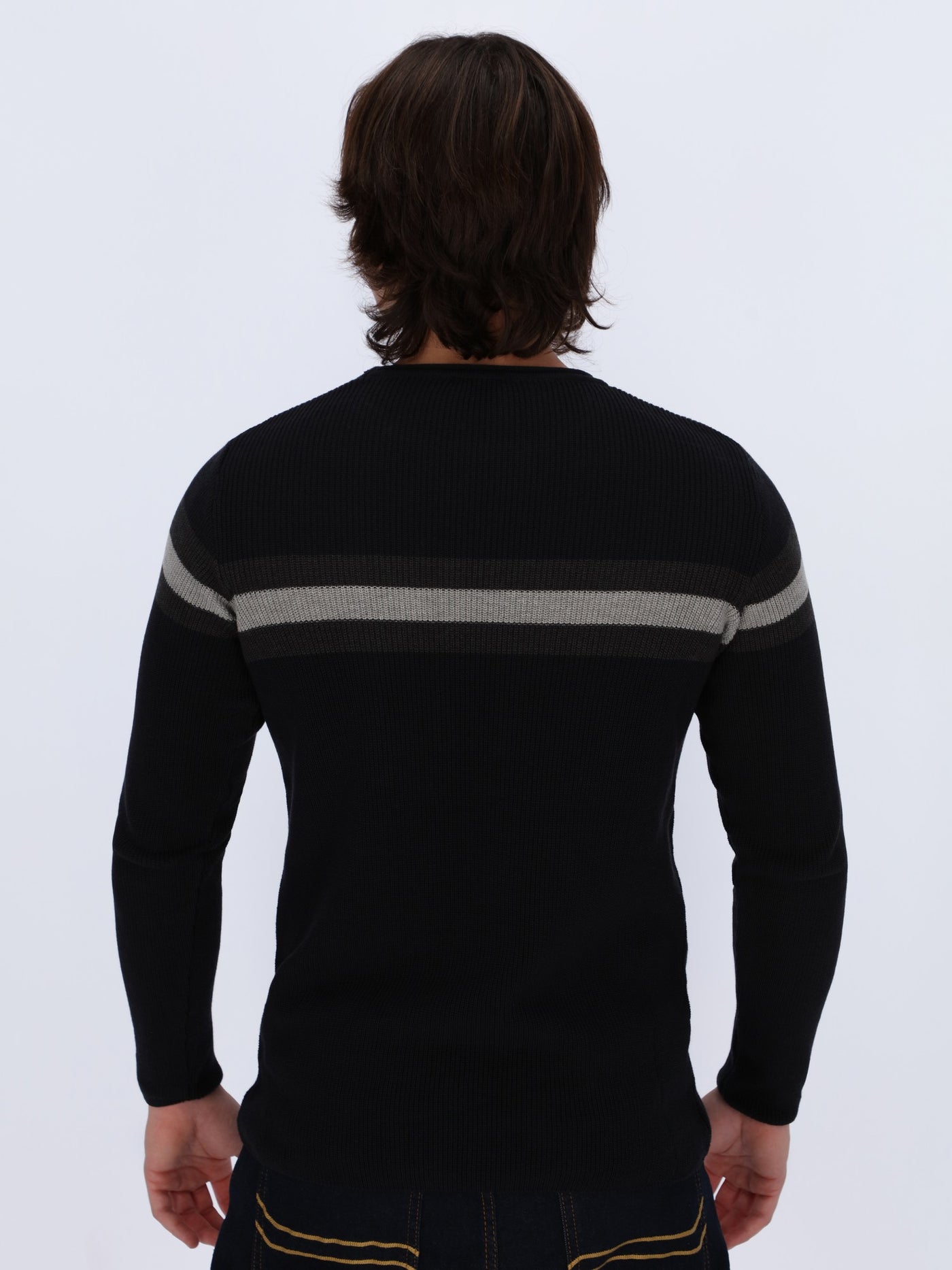 Center Striped Pullover