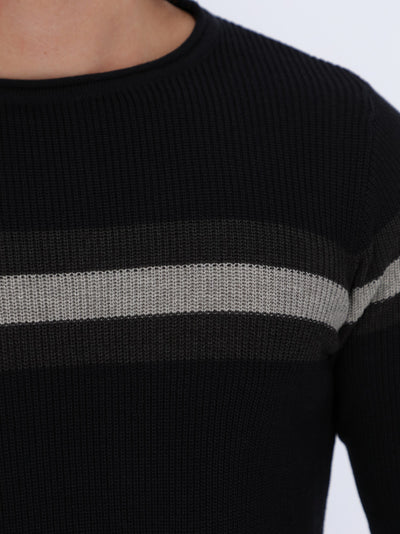 Center Striped Pullover