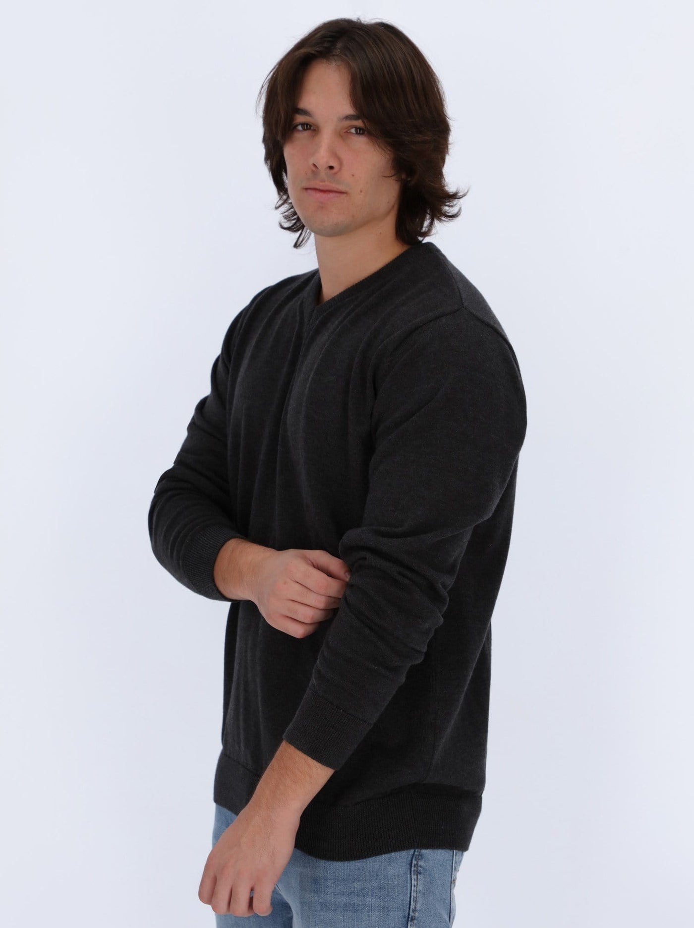 Daniel Hechter Knitwear Lightweight Knit Sweater V-Neck