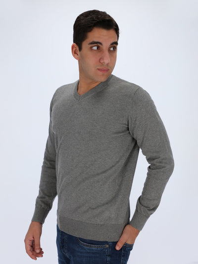 Daniel Hechter Knitwear Lightweight Knit Sweater V-Neck