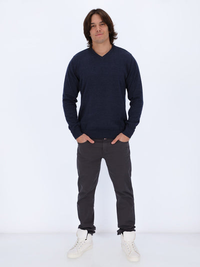 Daniel Hechter Knitwear Lightweight Knit Sweater V-Neck