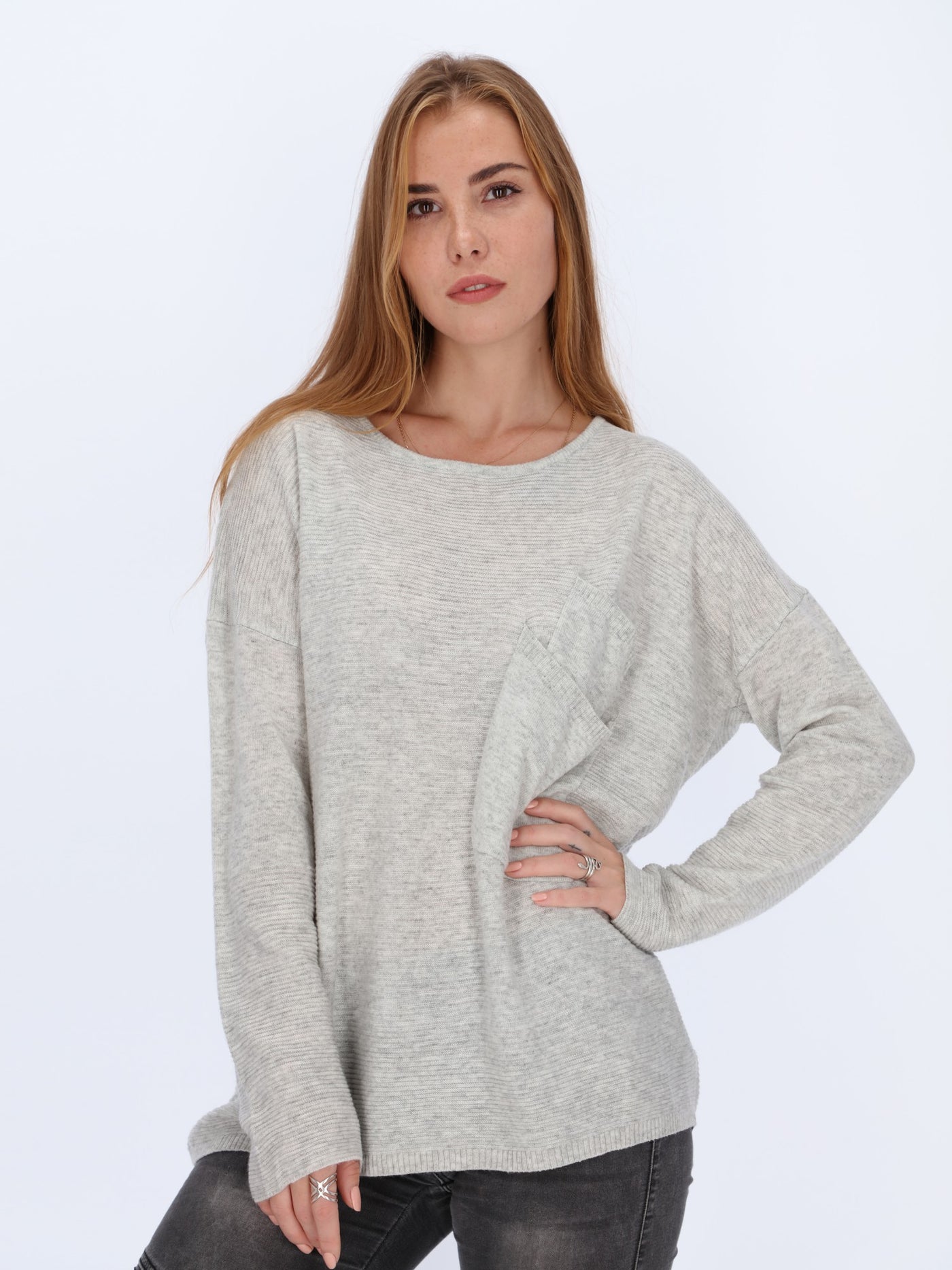 Heather Loose Fit Sweater