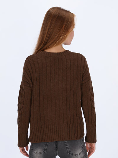 Braided Knit Sweater